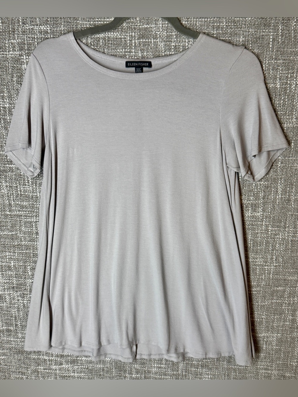 Eileen Fisher Short-Sleeve Crewneck Tunic Top